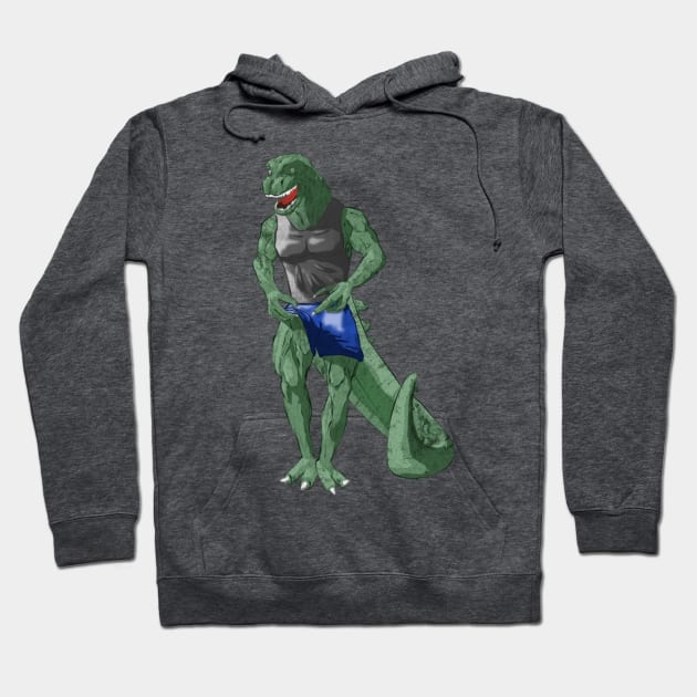 Quadzilla (Version 3) (Color 2) Hoodie by CowsDoFly